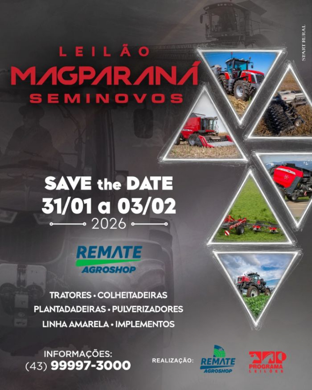 Leilão Virtual MagParaná Seminovos - 3ª Etapa