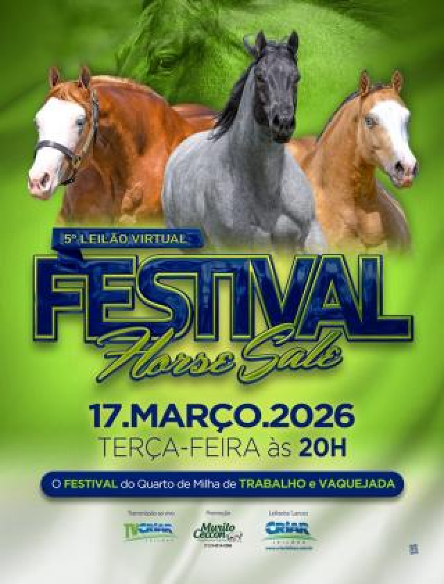 5° Leilão Virtual Festival Horse Sale