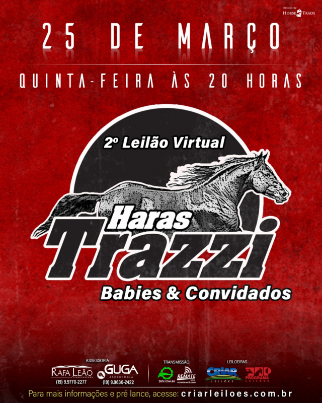 2° Leilão Virtual Haras Trazzi Babies & Convidados